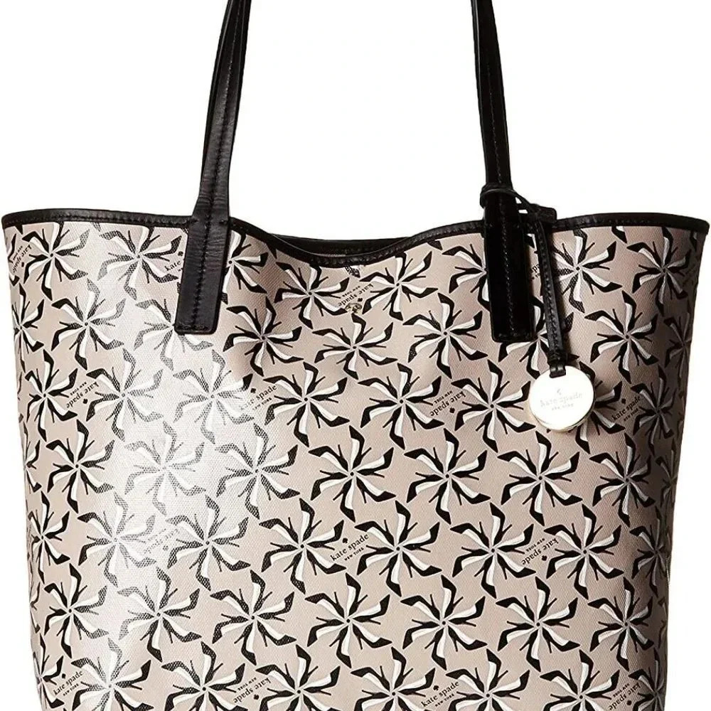 KATE SPADE-NEW YORK-Bloome Pinwheel Court-Tanner Tote-Crisp Linen-NWT - Picture 8 of 8